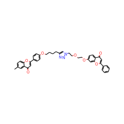 Cc1ccc2oc(-c3ccc(OCCCCc4cn(CCOCCOc5ccc6c(=O)cc(-c7ccccc7)oc6c5)nn4)cc3)cc(=O)c2c1 ZINC000222469910