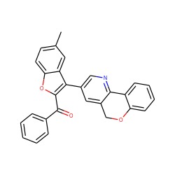 Cc1ccc2oc(C(=O)c3ccccc3)c(-c3cnc4c(c3)COc3ccccc3-4)c2c1 ZINC000002051048