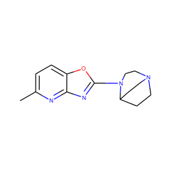 Cc1ccc2oc(N3CCN4CCC3CC4)nc2n1 ZINC000034783307