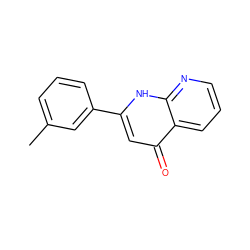 Cc1cccc(-c2cc(=O)c3cccnc3[nH]2)c1 ZINC000005504118