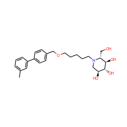 Cc1cccc(-c2ccc(COCCCCCN3C[C@H](O)[C@@H](O)[C@H](O)[C@H]3CO)cc2)c1 ZINC000299820030