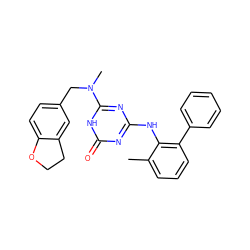 Cc1cccc(-c2ccccc2)c1Nc1nc(N(C)Cc2ccc3c(c2)CCO3)[nH]c(=O)n1 ZINC000064528275