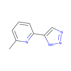 Cc1cccc(-c2cnn[nH]2)n1 ZINC000013671901