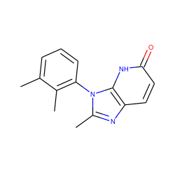 Cc1cccc(-n2c(C)nc3ccc(=O)[nH]c32)c1C ZINC000118268940