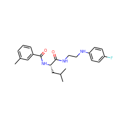 Cc1cccc(C(=O)N[C@@H](CC(C)C)C(=O)NCCNc2ccc(F)cc2)c1 ZINC000014971473