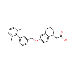 Cc1cccc(C)c1-c1cccc(COc2ccc3c(c2)CCC[C@@H]3CC(=O)O)c1 ZINC000059570153