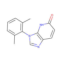 Cc1cccc(C)c1-n1cnc2ccc(=O)[nH]c21 ZINC000118267904