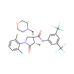 Cc1cccc(C)c1N1C[C@@](CN2CCOCC2)(C(=O)Nc2cc(C(F)(F)F)cc(C(F)(F)F)c2)[C@H](C)C1=O ZINC000142531617