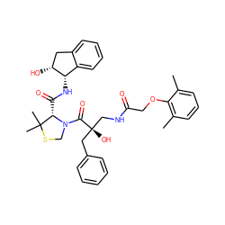 Cc1cccc(C)c1OCC(=O)NC[C@](O)(Cc1ccccc1)C(=O)N1CSC(C)(C)[C@@H]1C(=O)N[C@H]1c2ccccc2C[C@H]1O ZINC000049723282