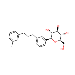 Cc1cccc(CCCc2cccc([C@@H]3O[C@H](CO)[C@@H](O)[C@H](O)[C@H]3O)c2)c1 ZINC000033983724