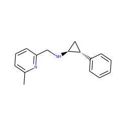 Cc1cccc(CN[C@H]2C[C@@H]2c2ccccc2)n1 ZINC000092428591