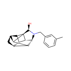 Cc1cccc(CN2[C@H]3[C@@H]4[C@H]5C[C@H]6[C@@H]7[C@@H]5[C@@H]3[C@@H]7[C@@]2(O)[C@H]64)c1 ZINC000261183169