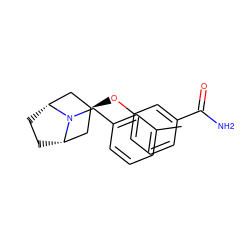 Cc1cccc(CN2[C@H]3CC[C@@H]2C[C@@H](Oc2cccc(C(N)=O)c2)C3)c1 ZINC000101366358