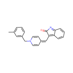 Cc1cccc(CN2C=CC(=CC3=c4ccccc4=NC3=O)C=C2)c1 ZINC000377466645