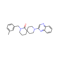 Cc1cccc(CN2CCCC3(CCN(c4cnc5ccccc5n4)CC3)C2=O)c1 ZINC000096173053