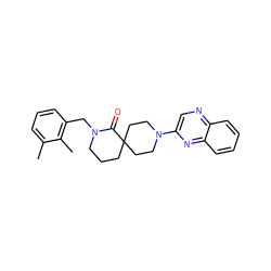 Cc1cccc(CN2CCCC3(CCN(c4cnc5ccccc5n4)CC3)C2=O)c1C ZINC000096173055