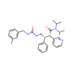 Cc1cccc(CNC(=O)NC[C@@H](c2ccccc2)[C@H](C(=O)N(C(C)C)C(C)C)c2cccnc2)c1 ZINC000034986712