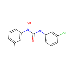 Cc1cccc(N(O)C(=O)Nc2cccc(Cl)c2)c1 ZINC000000365852