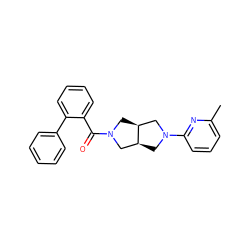 Cc1cccc(N2C[C@H]3CN(C(=O)c4ccccc4-c4ccccc4)C[C@H]3C2)n1 ZINC000116822960