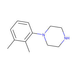 Cc1cccc(N2CCNCC2)c1C ZINC000000066069