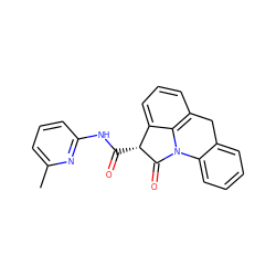 Cc1cccc(NC(=O)[C@H]2C(=O)N3c4ccccc4Cc4cccc2c43)n1 ZINC000026164128