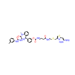 Cc1cccc(NC(=O)N[C@@H]2N=C(c3cccc(OC(=O)NCCCC(=O)NCCSCc4csc(C=C(N)N)n4)c3)c3ccccc3N(C)C2=O)c1 ZINC000095608738