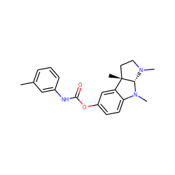 Cc1cccc(NC(=O)Oc2ccc3c(c2)[C@]2(C)CCN(C)[C@@H]2N3C)c1 ZINC000013470188