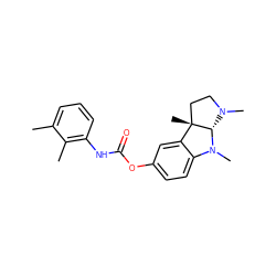 Cc1cccc(NC(=O)Oc2ccc3c(c2)[C@]2(C)CCN(C)[C@@H]2N3C)c1C ZINC000013470190