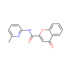 Cc1cccc(NC(=O)c2cc(=O)c3ccccc3o2)n1 ZINC000017446092