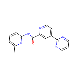 Cc1cccc(NC(=O)c2cc(-c3ncccn3)ccn2)n1 ZINC000028900373