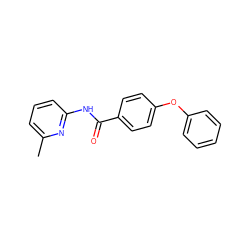 Cc1cccc(NC(=O)c2ccc(Oc3ccccc3)cc2)n1 ZINC000012526516