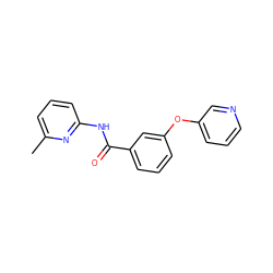 Cc1cccc(NC(=O)c2cccc(Oc3cccnc3)c2)n1 ZINC000096939157