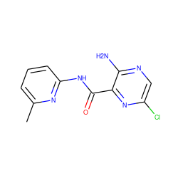 Cc1cccc(NC(=O)c2nc(Cl)cnc2N)n1 ZINC000028132824