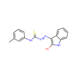 Cc1cccc(NC(=S)N=Nc2c(O)[nH]c3ccccc23)c1 ZINC000254010481