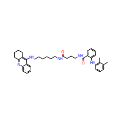 Cc1cccc(Nc2ccccc2C(=O)NCCCC(=O)NCCCCCCNc2c3c(nc4ccccc24)CCCC3)c1C ZINC000169324428