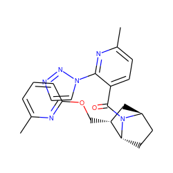 Cc1cccc(OC[C@@H]2C[C@H]3CC[C@H]2N3C(=O)c2ccc(C)nc2-n2ccnn2)n1 ZINC000473162952