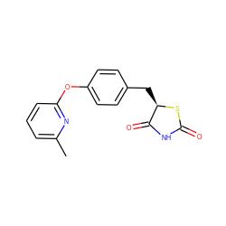 Cc1cccc(Oc2ccc(C[C@H]3SC(=O)NC3=O)cc2)n1 ZINC000045372688