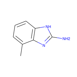 Cc1cccc2[nH]c(N)nc12 ZINC000034410850