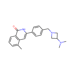 Cc1cccc2c(=O)[nH]c(-c3ccc(CN4CC(N(C)C)C4)cc3)cc12 ZINC000653699238