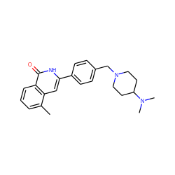 Cc1cccc2c(=O)[nH]c(-c3ccc(CN4CCC(N(C)C)CC4)cc3)cc12 ZINC000204944239