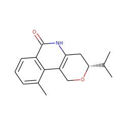 Cc1cccc2c(=O)[nH]c3c(c12)CO[C@@H](C(C)C)C3 ZINC000210419930