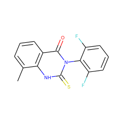 Cc1cccc2c(=O)n(-c3c(F)cccc3F)c(=S)[nH]c12 ZINC000103285978