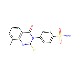 Cc1cccc2c(=O)n(-c3ccc(S(N)(=O)=O)cc3)c(S)nc12 ZINC000653688991