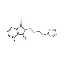 Cc1cccc2c1C(=O)N(CCCCn1ccnc1)C2=O ZINC000027898855