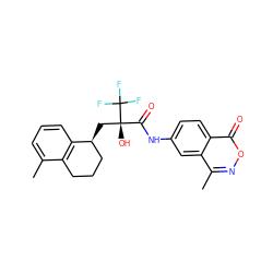 Cc1cccc2c1CCC[C@@H]2C[C@@](O)(C(=O)Nc1ccc2c(=O)onc(C)c2c1)C(F)(F)F ZINC000034074058