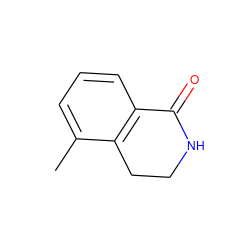 Cc1cccc2c1CCNC2=O ZINC000003803136