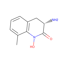 Cc1cccc2c1N(O)C(=O)[C@@H](N)C2 ZINC000084669202