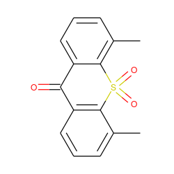 Cc1cccc2c1S(=O)(=O)c1c(C)cccc1C2=O ZINC000013779774