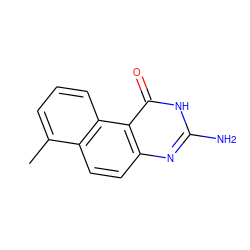 Cc1cccc2c1ccc1nc(N)[nH]c(=O)c12 ZINC000013832402