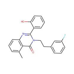 Cc1cccc2nc(-c3ccccc3O)n(CCc3cccc(F)c3)c(=O)c12 ZINC000028331786